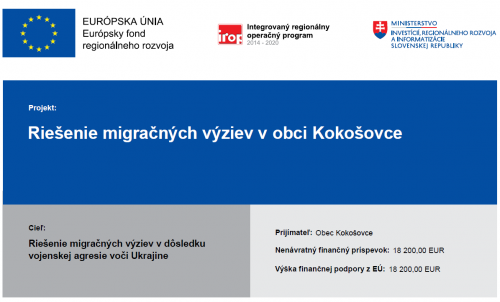 Riešenie migračných výziev v obci Kokošovce