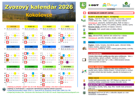 Zvozový kalendár 2026
