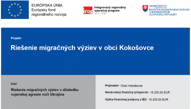 Riešenie migračných výziev v obci Kokošovce